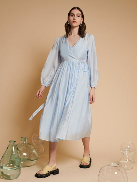 GHOSPELL ゴスペル　Scent Satin Wrap Dress Ray BEAMS（レイビームス）の「GHOSPELL / Scent Satin Wrap