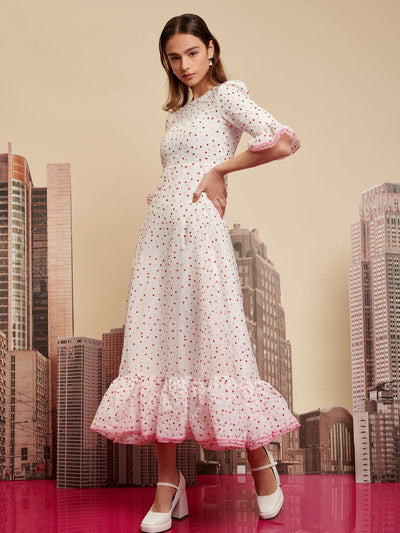 Polka Pose Midi Dress