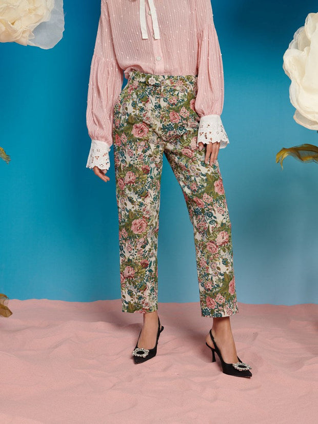 Lunar Garden Tapestry Trousers