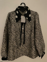 Tempo Leopard Jacquard Blouse