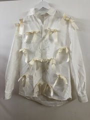 Snowdrop Satin Bow Shirt
