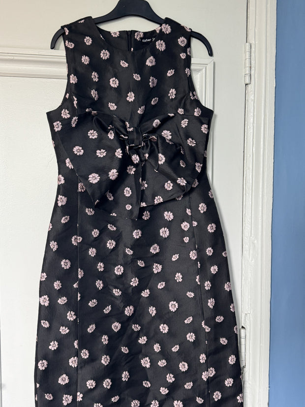 Rose Bells Jacquard Bow Dress