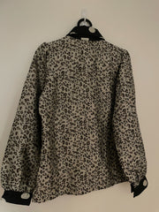 Tempo Leopard Jacquard Blouse