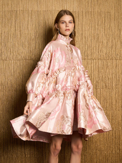 <b>DREAM</b> Pink Moon Jacquard Dress