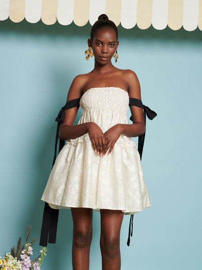 <b>DREAM</b> Chamomile Jacquard Mini Dress