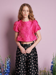 Foxglove Jacquard Top