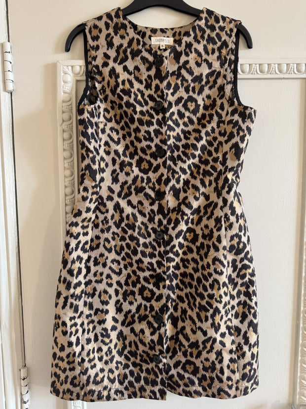 <b> Ghospell </b> Patty Leopard Mini Dress