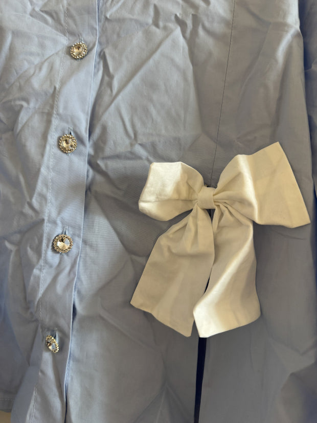 <b>DREAM</b> Blue Eyes Bow Shirt