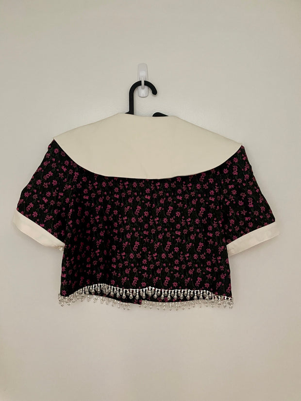 Fantasy Jacquard Beaded Top